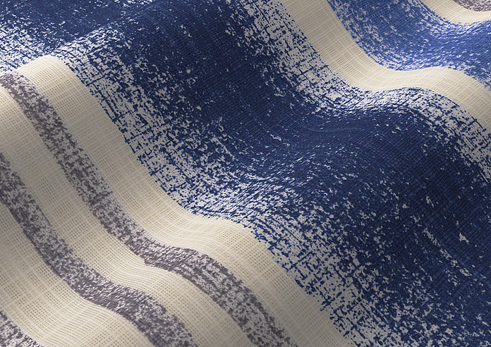 Guarda Stripe, Indigo - Roman Blind - Image 4